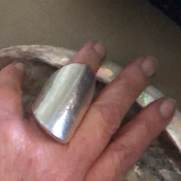 Big, funky, artsy, bold Sterling Silver Ring - Picture 8 of 8